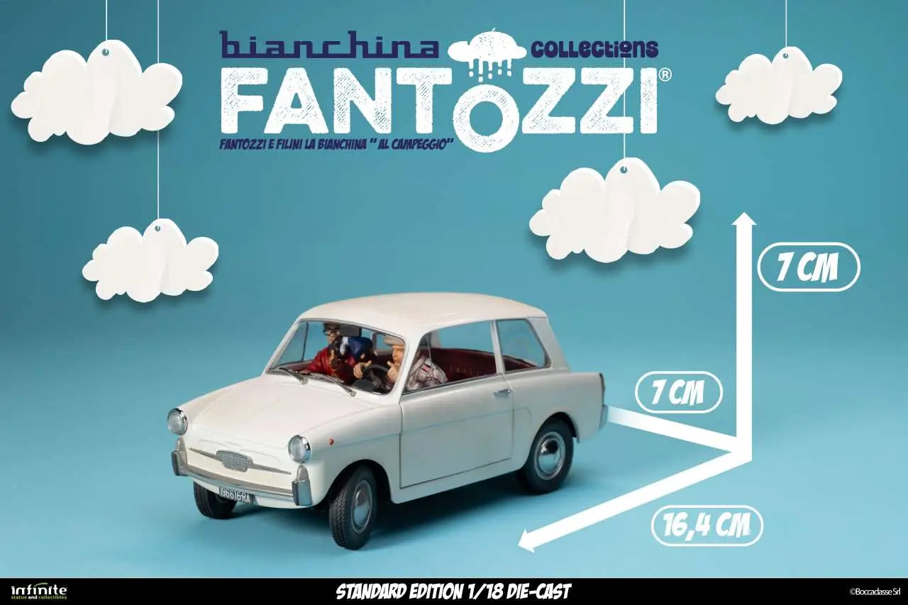 Fantozzi E Filini La Bianchina Al Campeggio 1/18 Die-cast Standard Edition