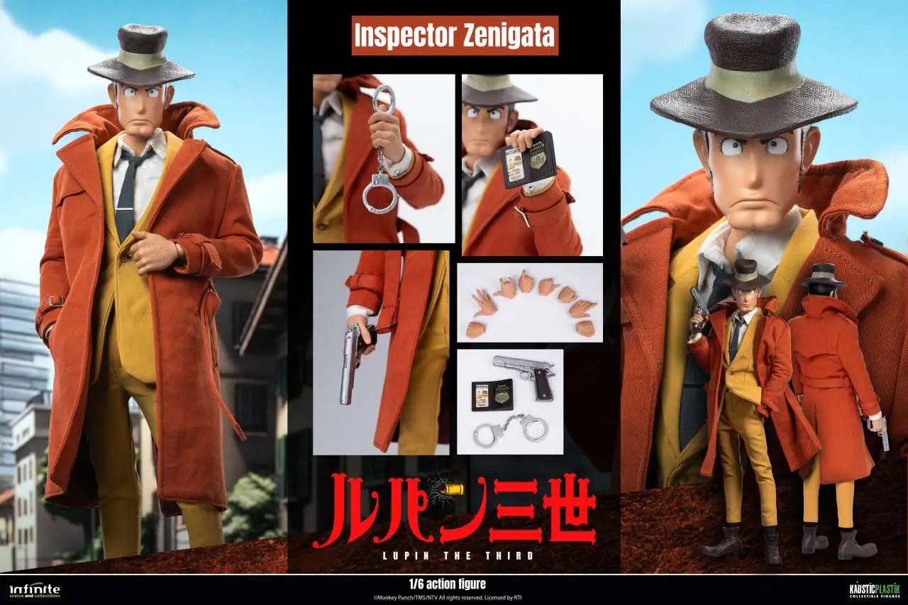 Lupin The 3rd The Italian Adventure Inspector Koichi Zenigata 1/6 Action Figure Standard Edition