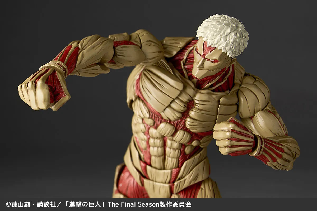 Revoltech A.y.attack On Titan Armored Titan 2027 Re-release Action Figure