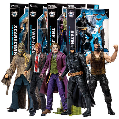 The Dark Knight Trilogy Bundle Set Batman, Joker, Two-Face, Scarecrow, Bane