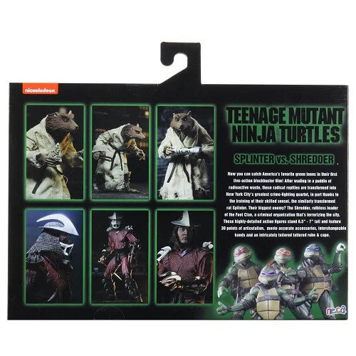 Splinter & Shredder *Walmart Esclusiva *Teenage Mutant Ninja Turtles (1990 Movie) -7” Scale-Action Figure