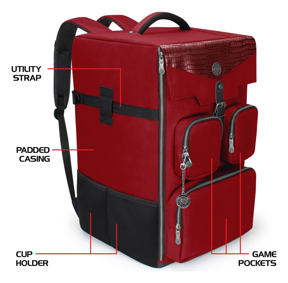 Enhance Board Game Backpack Collector's Edition Red