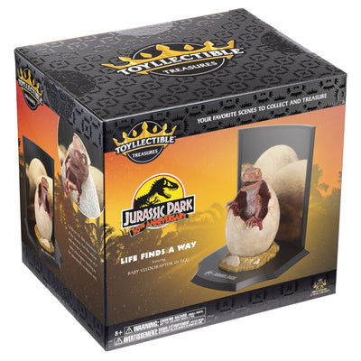 Jurassic Park Toyllectible Treasure Statue Raptor Egg Life Finds A Way 12 cm