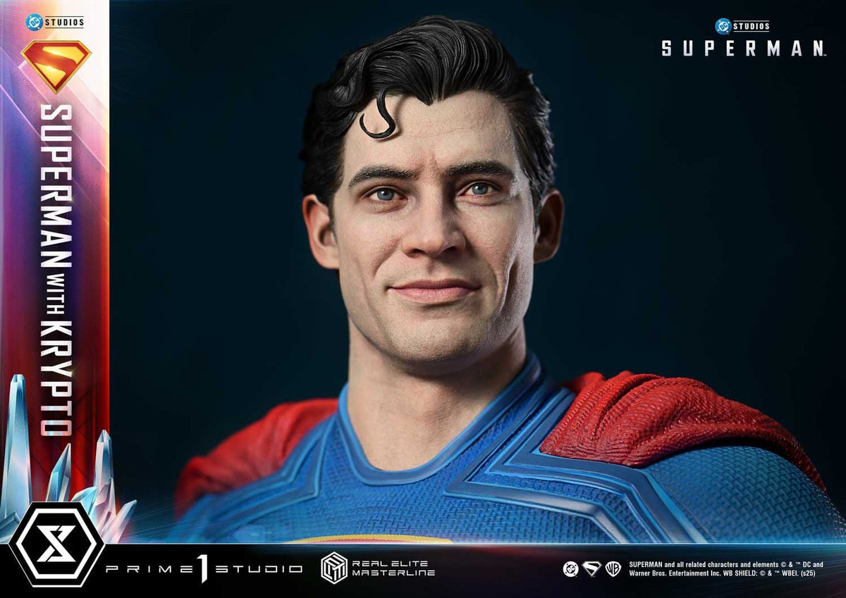 Superman (2025) Real Elite Masterline Series Statue 1/3 Superman with Krypto Bonus Version 95 cm