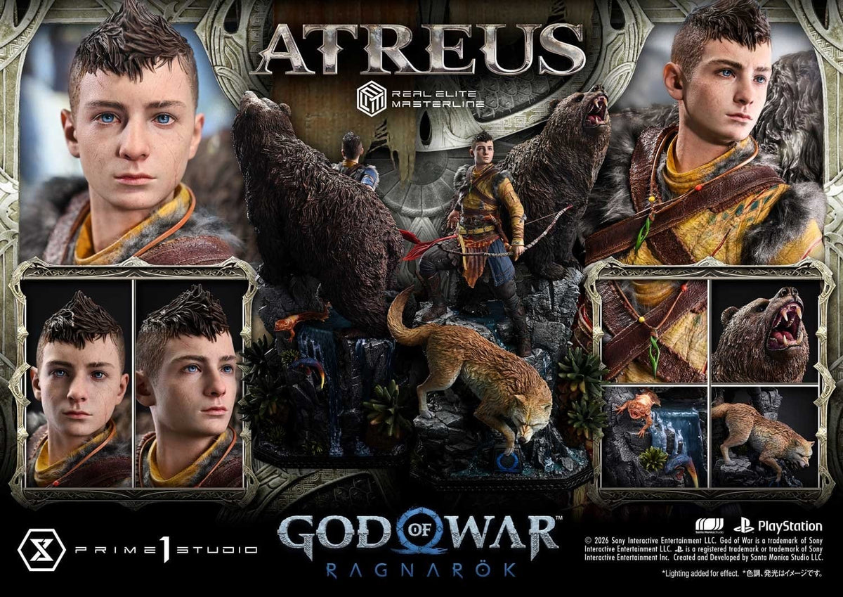 God of War: Ragnarok Real Elite Masterline Statue 1/3 Atreus 96 cm