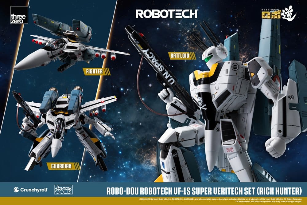 Robotech Robo-Dou Action Figure VF-1S Super Veritech Set (Rick Hunter) 20 cm