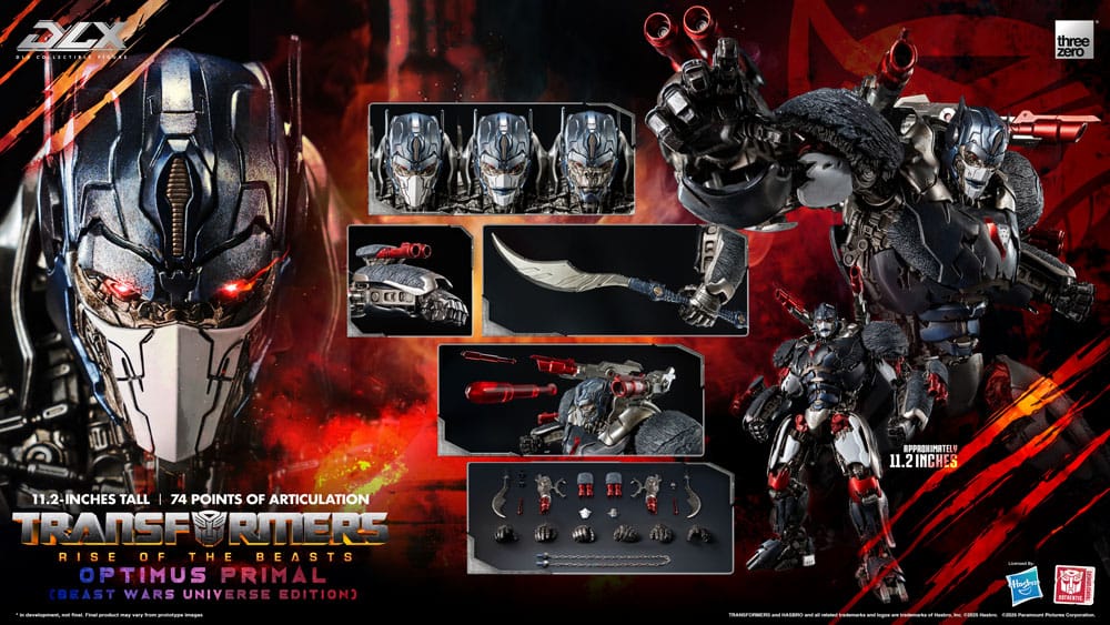 Transformers: Rise of the Beasts DLX Action Figure Optimus Primal (Beast Wars Universe Edition) 29 cm