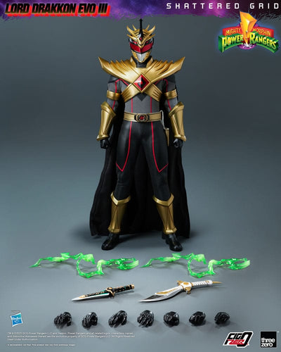 Mighty Morphin Power Rangers Shattered Grid FigZero Action Figure 1/6 Lord Drakkon Evo III 30 cm