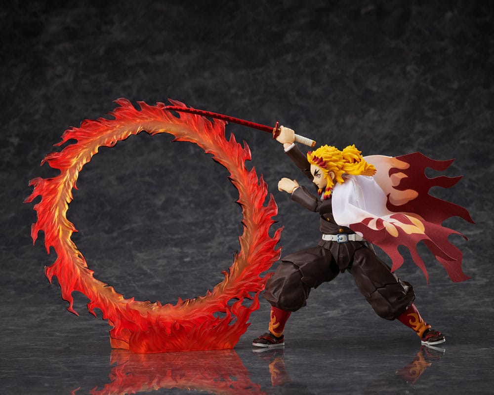Demon Slayer: Kimetsu no Yaiba BUZZmod Action Figure 1/12 Kyojuro Rengoku 14 cm - Damaged packaging