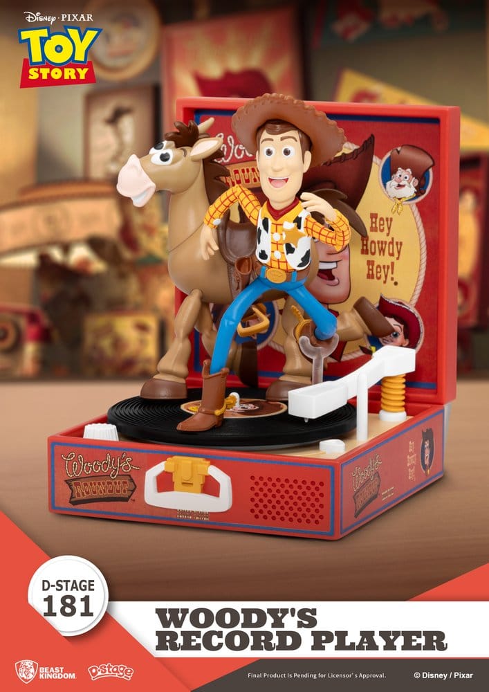 Toy Story Record Player Series PVC figure Woody's Record Player 13 cm