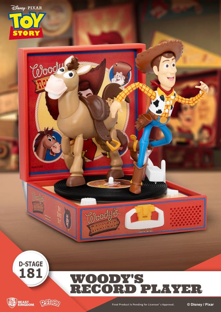 Toy Story Record Player Series PVC figure Woody's Record Player 13 cm