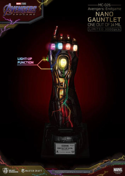 Avengers Endgame Master Craft Statue Nano Gauntlet 1/14000605 47 cm