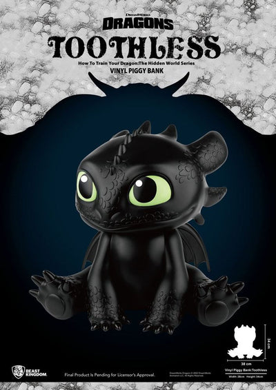 How To Train Your Dragon Piggy Vinyl Bank Toothless 30 cm