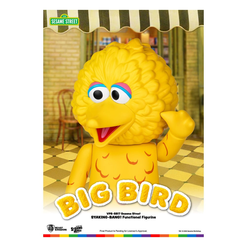 Sesame Street Syaking Bang Series PVC coin bank Big Bird 49 cm