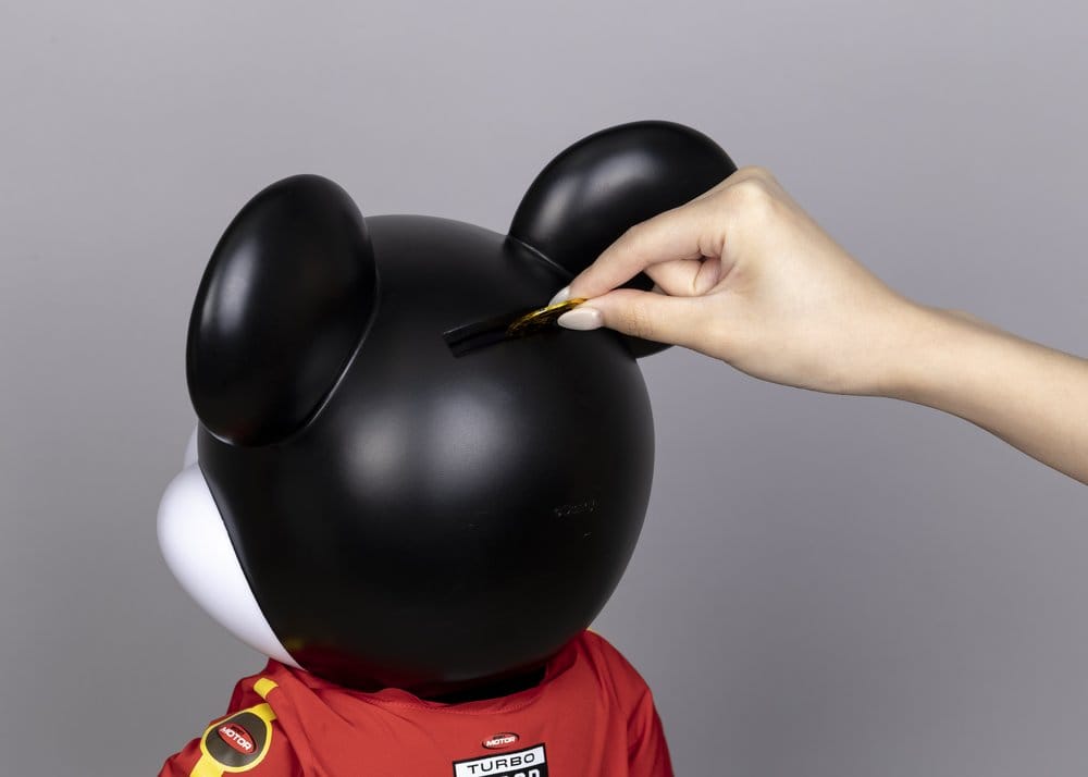 Mickey and Friends Vinyl Bank SYAKING-BANG!! Functional Figurine Race Car Micky 48 cm