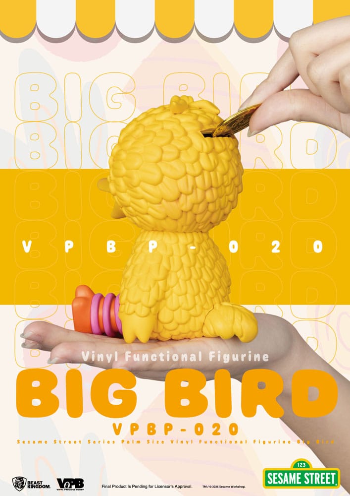 Sesame Street Piggy Vinyl Bank Big Bird 12 cm