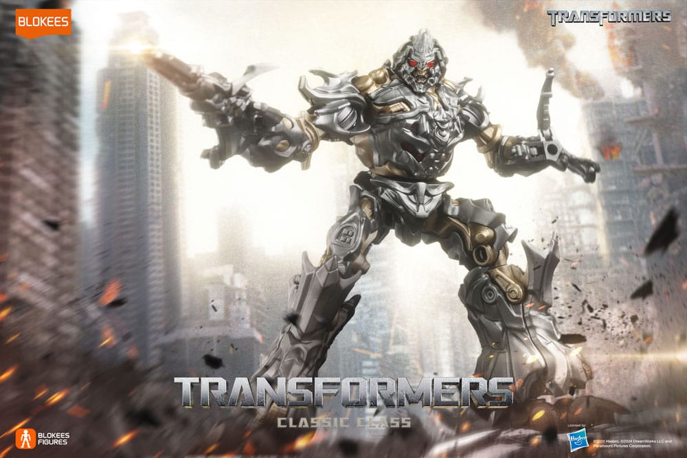 Transformers Blokees Plastic Model Kit Classic Class 10 Megatron - Severely damaged packaging