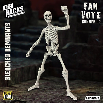 EPIC H.A.C.K.S. Action Figure 1/12 Skeleton Blank Bleached Remnants