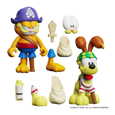 Garfield Action Figures 2 Pack Pirate Garfield and Pirate Odie