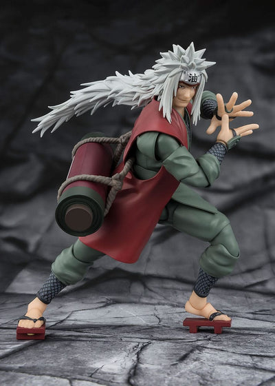 Naruto S.H.Figuarts Action Figure Jiraiya Hidden Leaf Heroic Master Sage (Sage Mode Set) 17 cm