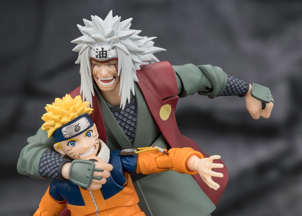 Naruto S.H.Figuarts Action Figure Jiraiya Hidden Leaf Heroic Master Sage (Sage Mode Set) 17 cm