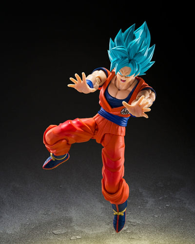 Dragon Ball Super S.H.Figuarts Action Figure Super Saiyan God Super Son Guko (Blue power transcending Limits) 15 cm - Damaged packaging