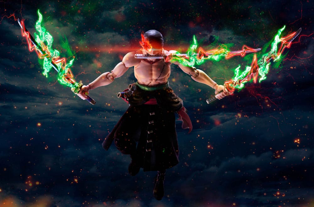 One Piece SHFiguarts Action Figure Roronoa Zoro The King of Hell 15 cm