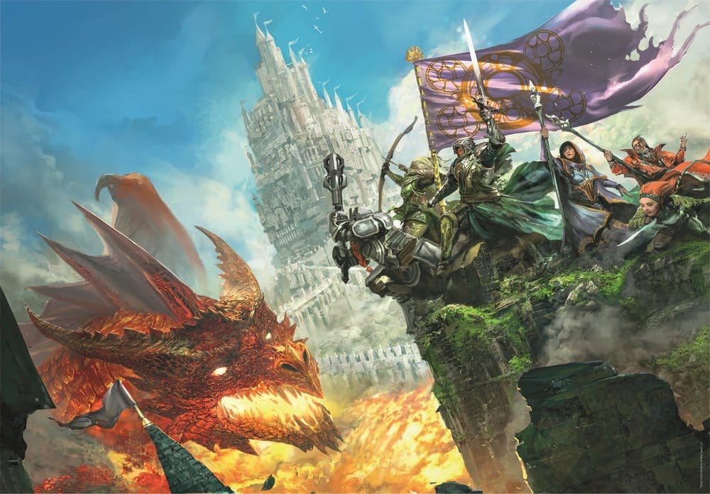 Dungeons & Dragons Gaming Puzzle Collection Jigsaw Puzzle Attack of the Dragon (500 pieces)