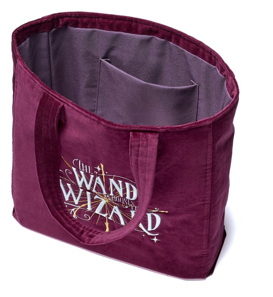 Harry Potter Tote Bag The Wand Chooses The Wizard Velvet