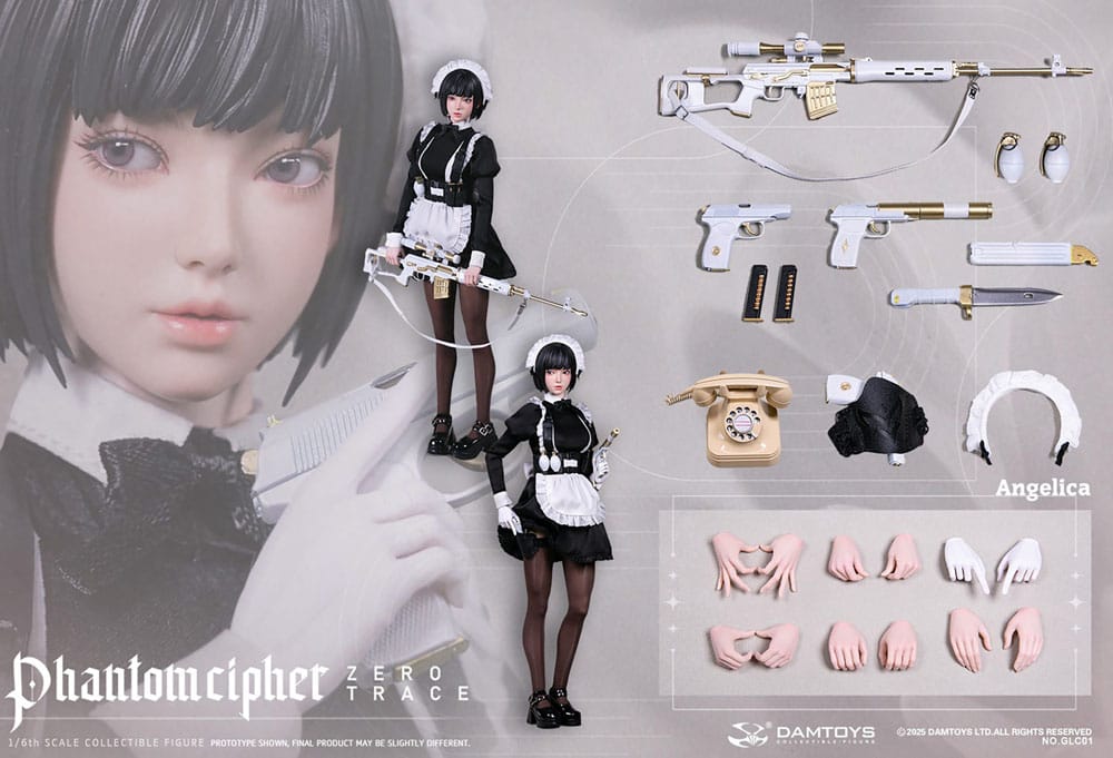 Phantom Cipher: Zero Trace Action Figure 1/6 Angelica 30 cm