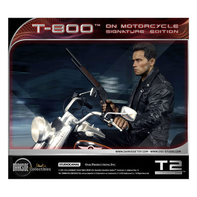 Terminator 2 Statue T-800 On Motorcycle Limited Signature Edition Exclusive 70 cm