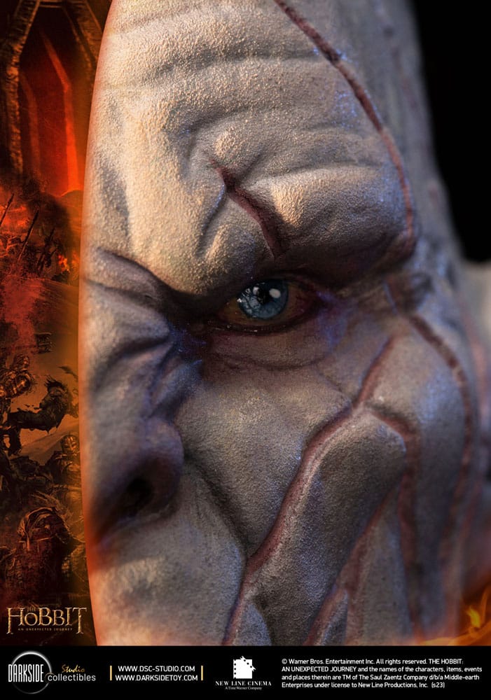 The Hobbit QS Series Statue 1/4 Azog The Defiler John Howe Signature Edition Edition 68 cm - Damaged packaging