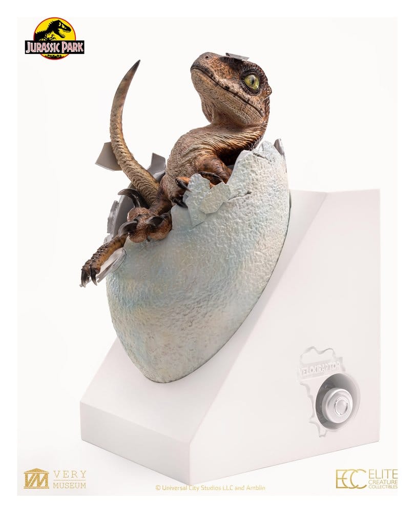 Jurassic Park Replica Bust Velociraptor Hatching Egg 24 cm