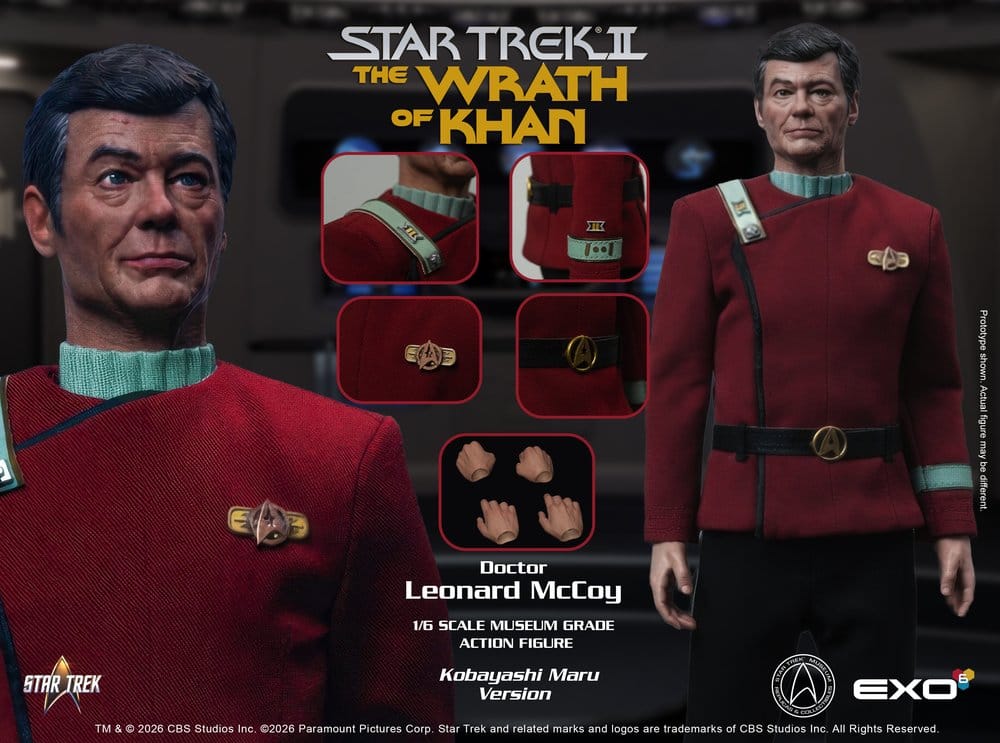 Star Trek II: The Wrath of Khan Action Figure 1/6 Dr. Leonard McCoy Kobayashi Maru Version 30 cm