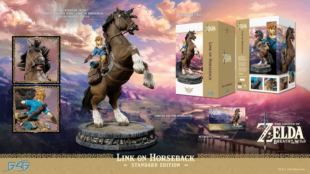 The Legend of Zelda Breath of the Wild Statue Link on Horseback 56 cm - Damaged packaging