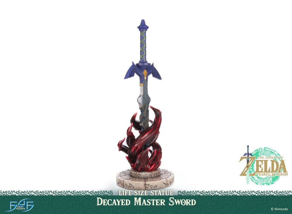 The Legend of Zelda: Tears of the Kingdom Life Size Statue 1/1 Decayed Master Sword 71 cm