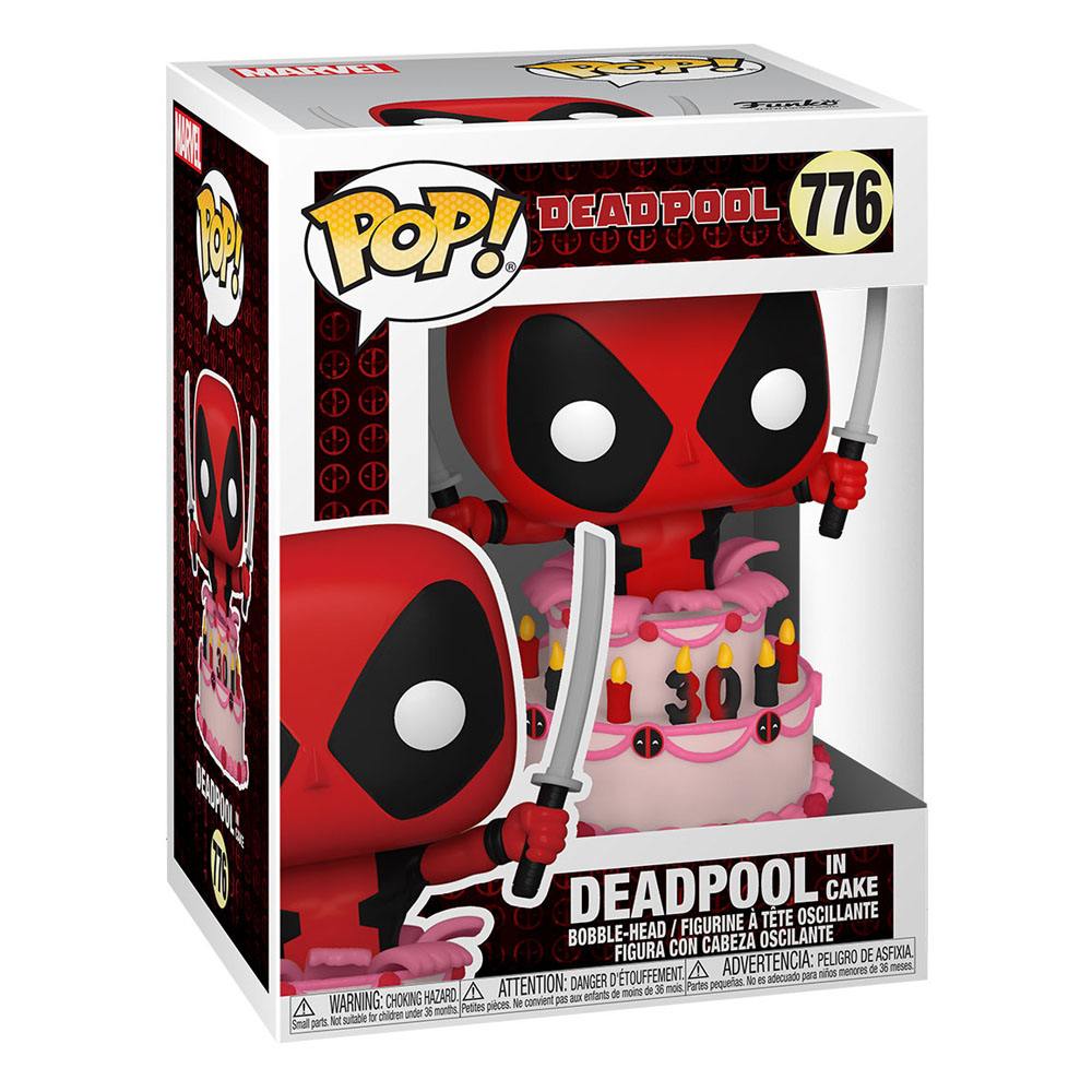 Marvel Deadpool 30th Anniversary POP! Vinyl Figure Deadpool in Cake 9 cm