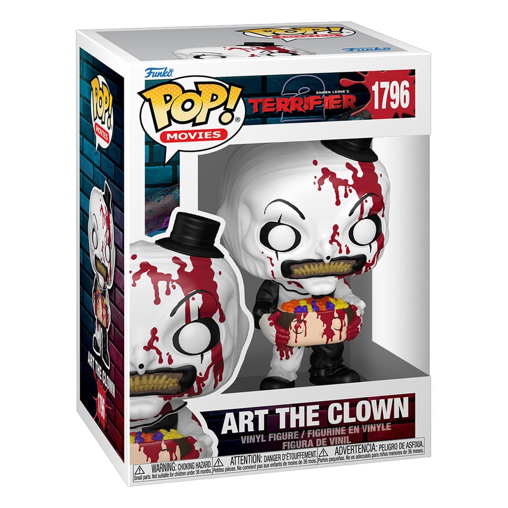 Terrifier 2 POP! Movies Vinyl Figure Art the Clown with Candy Filled Head 9 cm