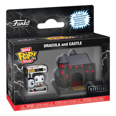 Universal Monsters Bitty POP! Towns Vinyl Figure Dracula with Castle