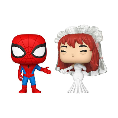 Marvel POP! Vinyl Figures 2-Pack Superhero Couples- SM & MJ 9 cm