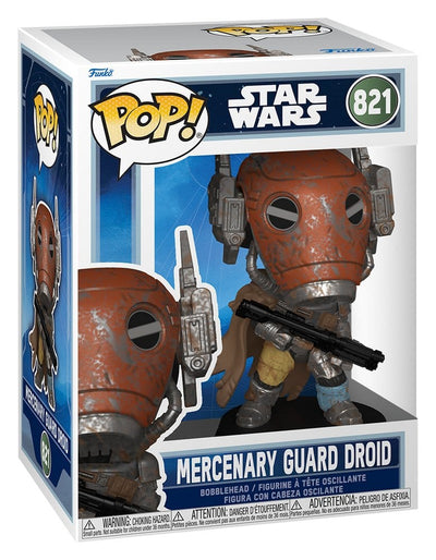 Star Wars: The Mandalorian and Grogu POP! Vinyl Bobblehead Figure Mercenary Guard Droid 9 cm