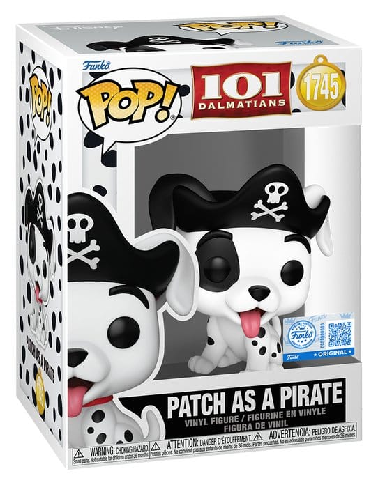One Hundred and One Dalmatians POP! Disney Vinyl Figure Patch (Pirate Costume) 9 cm