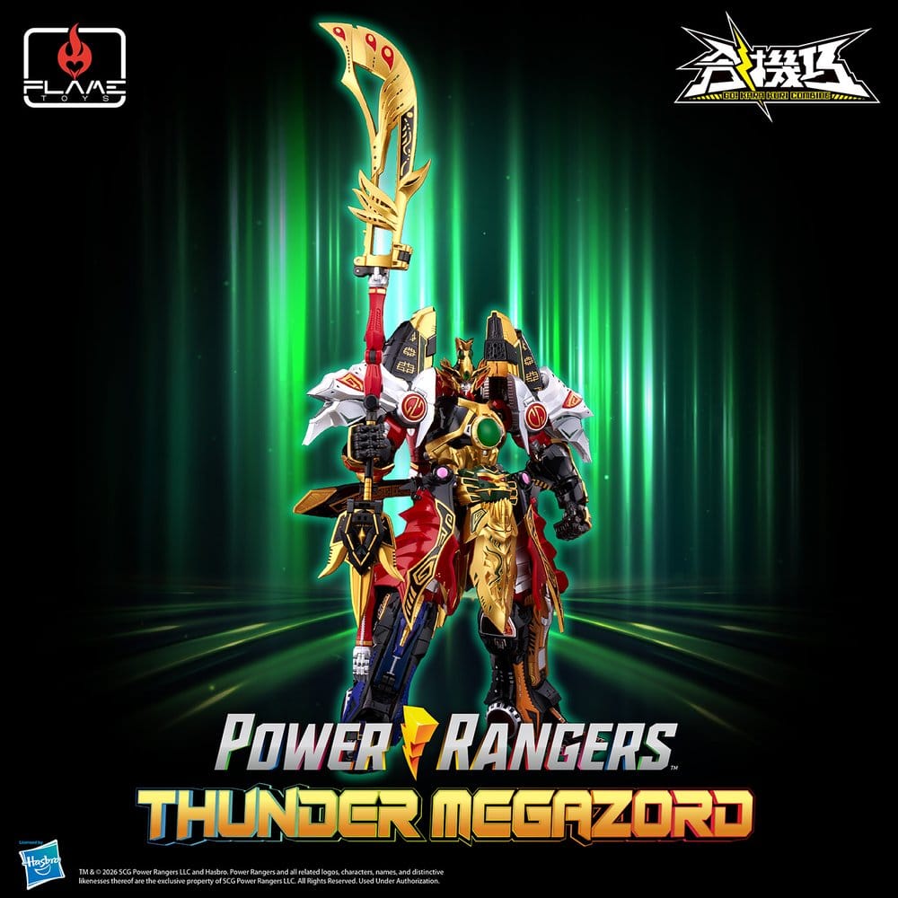 Power Rangers Go! Kuro Kara Combine Action Figure Thunder Megazord 28 cm