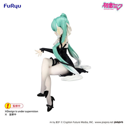 Hatsune Miku Noodle Stopper PVC Statue Flower Fairy White Rose 14 cm