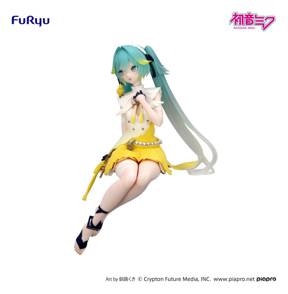 Hatsune Miku Noodle Stopper PVC Statue Canary Bird heo exclusive 14 cm