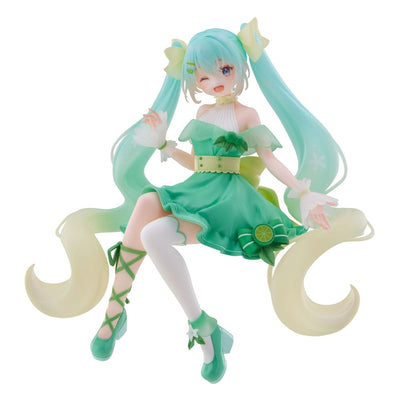 Hatsune Miku Noodle Stopper PVC Statue Hatsune Miku Lime Ver. 14 cm - Damaged packaging