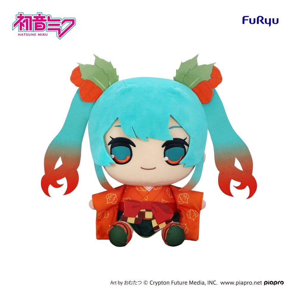 Hatsune Miku Kyurumaru Big Plush Figure Flower Fairy Winter Cherry Ver. 29 cm