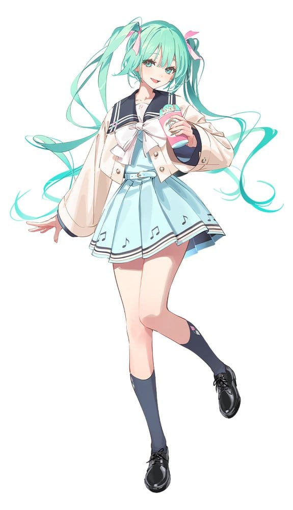 Hatsune Miku Sweet School Life PVC Figure Pure Version 18 cm