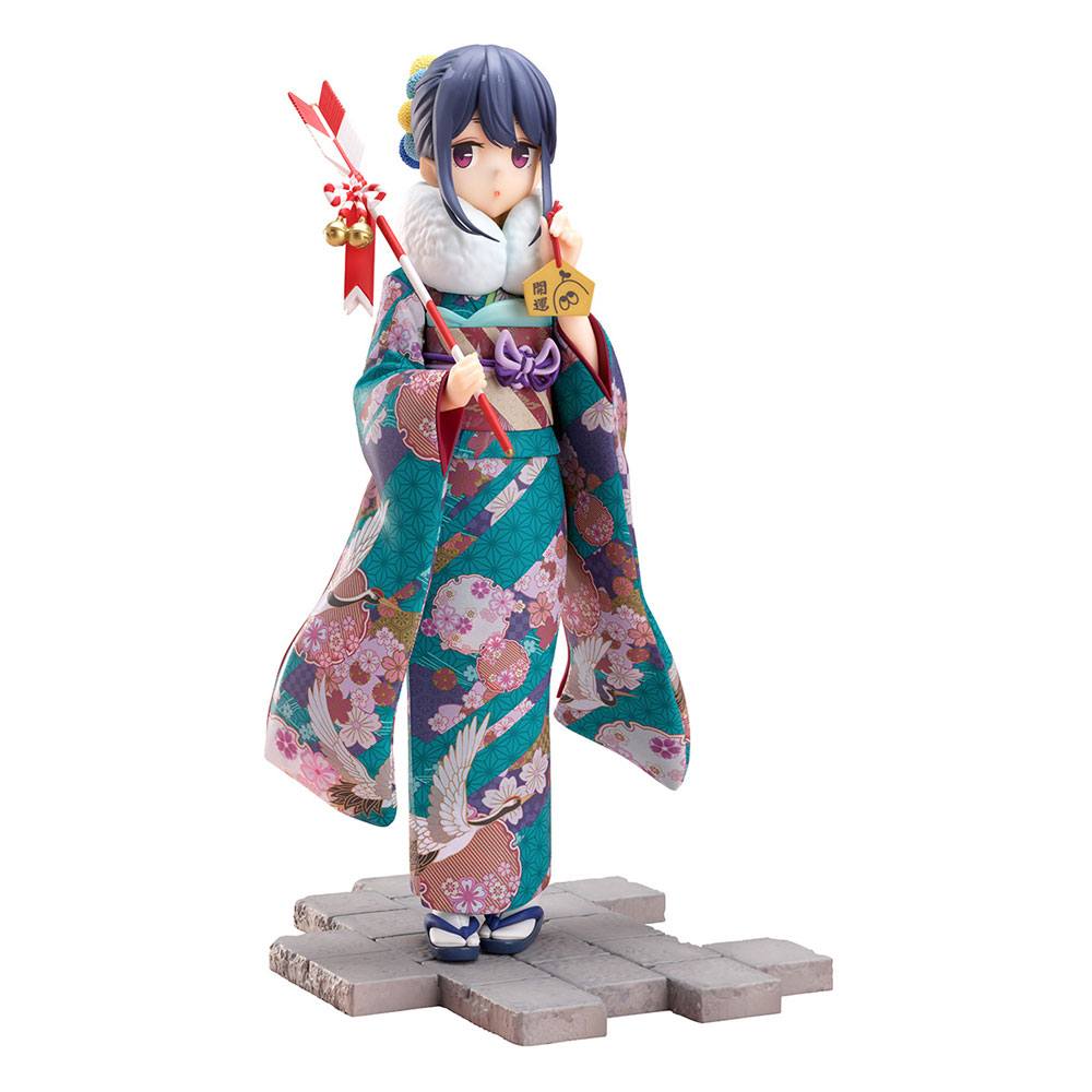 Laid-Back Camp PVC Statue 1/7 Rin Shima Furisode Ver. 21 cm - Damaged packaging