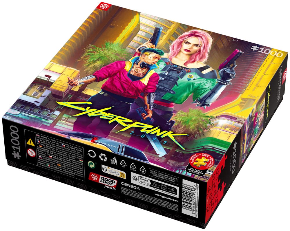 Cyberpunk 2077 Puzzle Kitsch Style (1000 pieces)